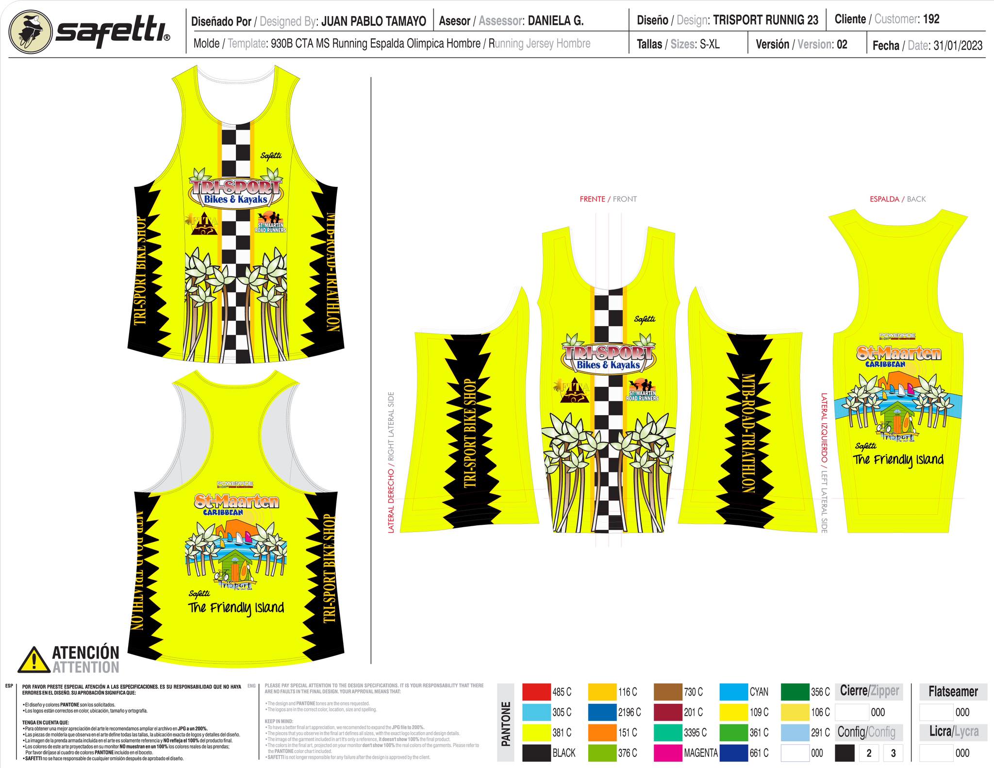 Tri-Sport Team Run Tank Top